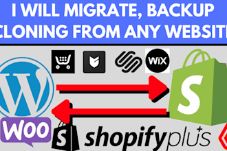 migrate clone copy duplicate replicate or revamp any website wordpress shopify
