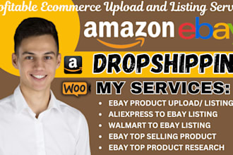 amazon to ebay dropshipping, tiktok dropshipping, product research and listing