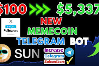 get 50m investor to memecoin token forex channel twitter ads telegram promotion