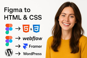 convert figma to html css figma to webflow figma to framer ui figma to wordpress