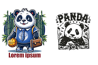 do high quality mascot monkey teddy panda logo