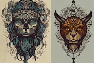 do t shirt design with traditional tattoo in my style