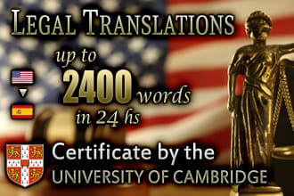 translate legal documents from english to spanish