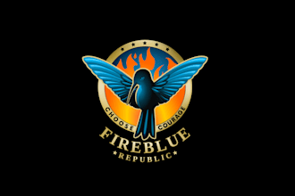 design state emblem fictional country rebels logo