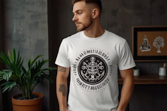 custom t shirt design and t shirt illustration
