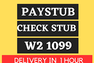 do paystub, check stubs, form w2, 1099 , 1040 schedule