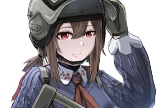 draw anime game fanart illustration for you