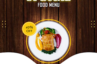 design social media posters, product banners, flayers or ads