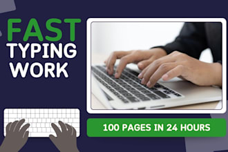 provide fast, accurate and undefined typing services in english and urdu