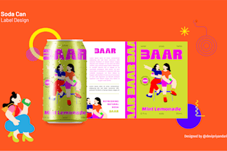 design an attractive product label and packaging full wrapping