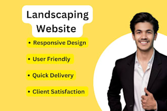design a stunning landscaping, gardening, and lawn care service websit