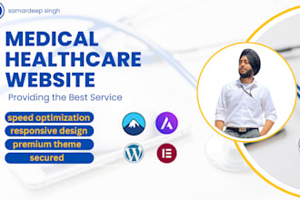 design doctor, clinic, dental, medical, hospital, healthcare wordpress website