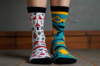 make a unique socks design for your brand