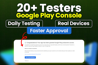 provide 12 testers or 20 testers for play console closed testing