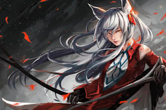 do anime art, sfw or nsfw in my style