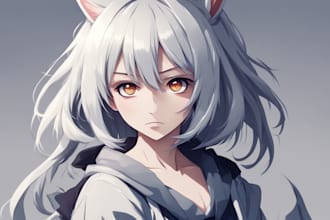 draw you an anime art style characters