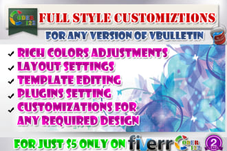 customize your vbulletin styles professionally