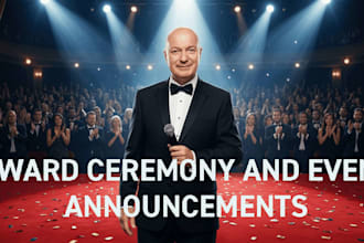 record your award ceremony voiceover announcements