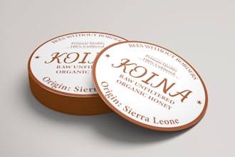 design stickers, labels and lid label professionally asap