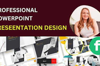 create powerpoint presentation design, pitch deck, keynote or canva presentation