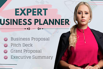 prepare investor ready business plan for startups, financial projections, sba