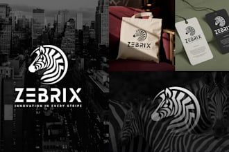 create a professional logo design with a brand identity pack