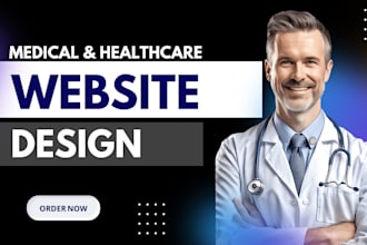design a professional medical and healthcare website