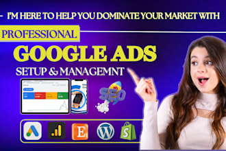 set up google ads, adwords campaign, or search ads marketing