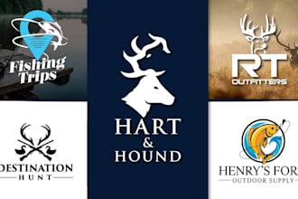 do perfect hunting fishing or outdoor brand logo