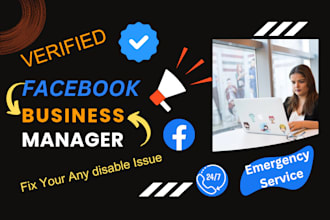 fix and provide facebook business manager with profile