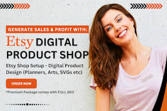 set up german etsy shop digital product planner notion template dashboard design