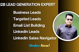 linkedin sales navigator b2b lead generation email list building lead gen