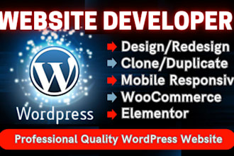 create website landing page and ecommerce store