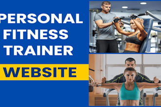 design a website for personal trainer, fitness trainer, yoga, coach, gym website