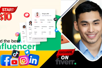 find the best x, fb, youtube, tiktok, instagram, influencer list