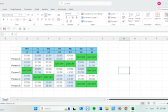 make a schedule for your staff