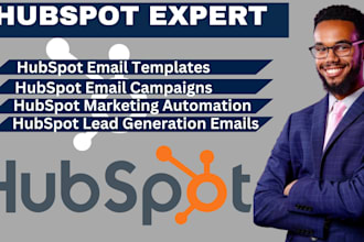 create hubspot lead generation landing pages, email templates, and campaigns