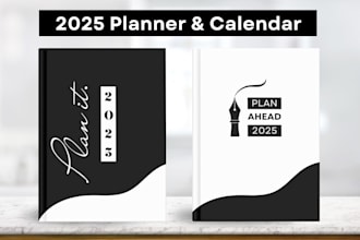 design complete planner and calendar 2025 on canva
