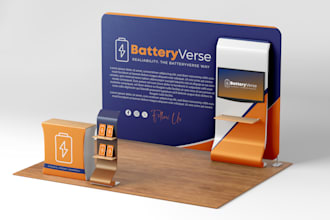 design trade show display, backdrop, booth, exhibition, retractable banner stand