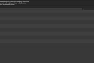 fix any unity bug or android build errors in unity game