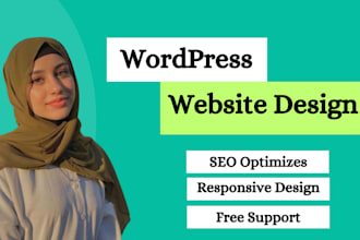 design clean and modern wordpress website