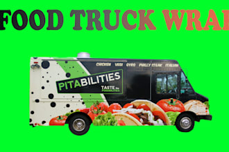 design food truck and food trailer wrap