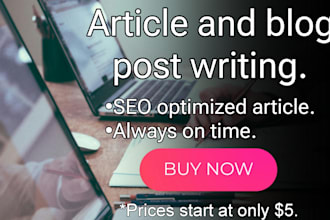 write articles and blogs