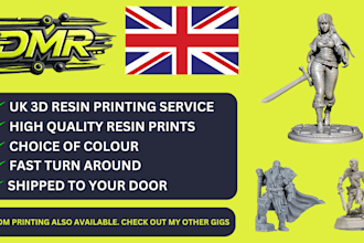 3d print your miniatures in resin uk