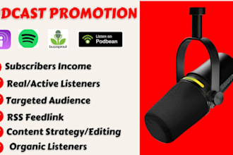 promote spotify apple podcast to increase listeners and download