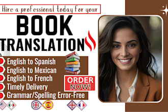 do spanish translation, ebook writing from english to spanish, mexican spanish