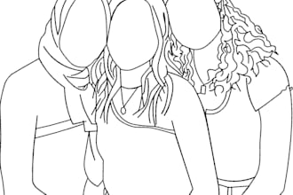convert your real picture in to embroidery outline