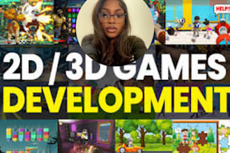 develop custom 2d and 3d multiplayer game in unity, game development