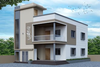 draw 3d elevation, rendering of 2d elevation