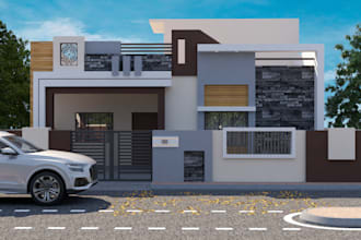 draw 3d elevation, rendering of 2d elevation